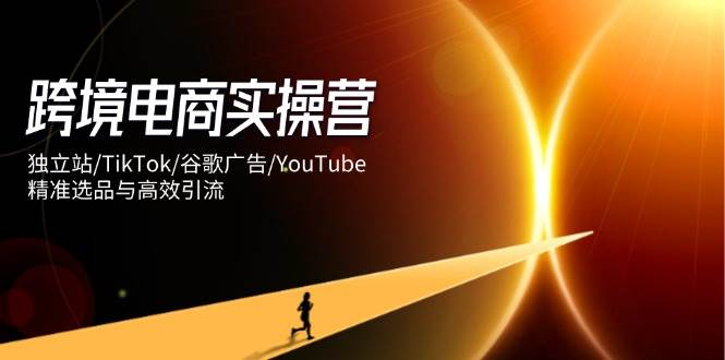 跨境电商实操营:独立站/TikTok/谷歌广告/YouTube,精准选品与高效引流_免费分享网络创业,副业,信息差项目的老牌资源整合平台!金铲子项目