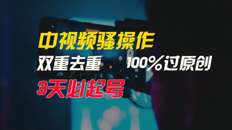 中视频骚操作,双重去重100%过原创,3天比必起号,简单无脑,_免费分享网络创业,副业,信息差项目的老牌资源整合平台!金铲子项目