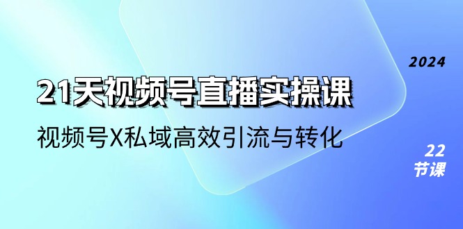 （10966期）21天-视频号直播实操课，视频号X私域高效引流与转化（22节课）_免费分享网络创业,副业,信息差项目的老牌资源整合平台！金铲子项目