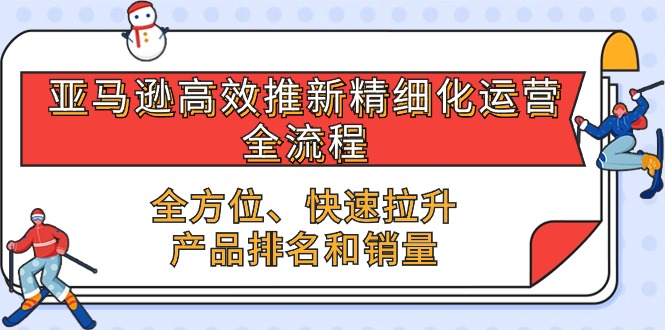 (10554期)亚马逊-高效推新精细化运营全流程,全方位、快速拉升产品排名和销量_免费分享网络创业,副业,信息差项目的老牌资源整合平台!金铲子项目