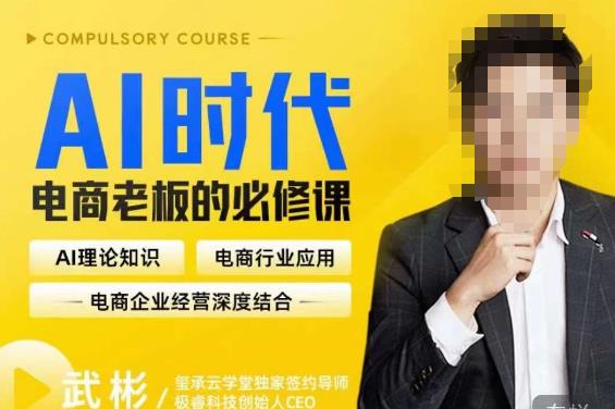 玺承·AI时代,电商老板的必修课,理论实操工具,驱动电商销售转化_免费分享网络创业,副业,信息差项目的老牌资源整合平台!金铲子项目