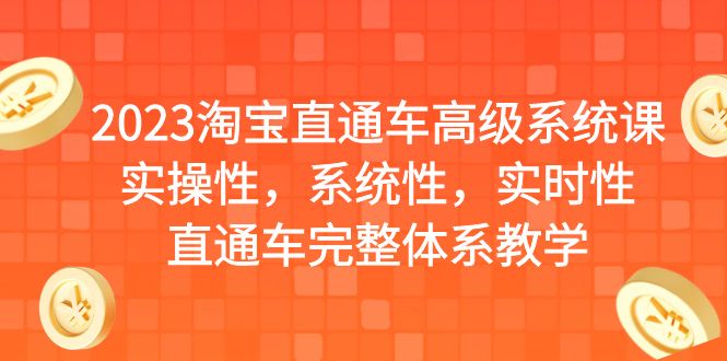 (6535期)2023淘宝直通车高级系统课,实操性,系统性,实时性,直通车完整体系教学_免费分享网络创业,副业,信息差项目的老牌资源整合平台!金铲子项目