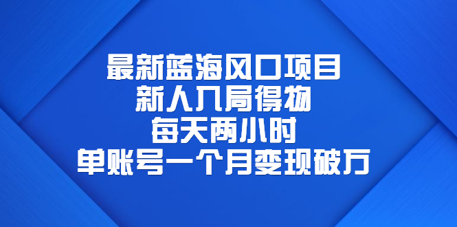（6514期）最新蓝海风口项目，新人入局得物，每天两小时，单账号一个月破万_免费分享网络创业,副业,信息差项目的老牌资源整合平台！金铲子项目