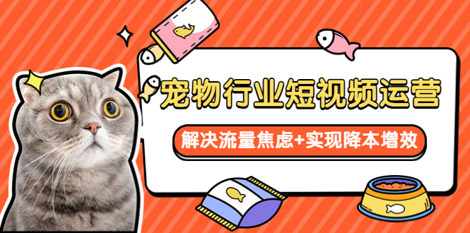 (5925期)宠物/行业短视频运营流量增长的一层窗户纸解决流量焦虑实现降本增效_免费分享网络创业,副业,信息差项目的老牌资源整合平台!金铲子项目