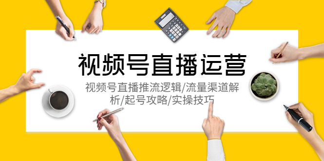 （5730期）视频号直播运营，视频号直播推流逻辑/流量渠道解析/起号攻略/实操技巧_免费分享网络创业,副业,信息差项目的老牌资源整合平台！金铲子项目