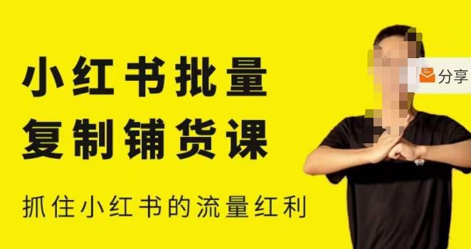 张宾·小红书批量复制铺货课,小红书0-1快速起号玩法,抓住小红书的流量红利(更新2023年3月)_免费分享网络创业,副业,信息差项目的老牌资源整合平台!金铲子项目