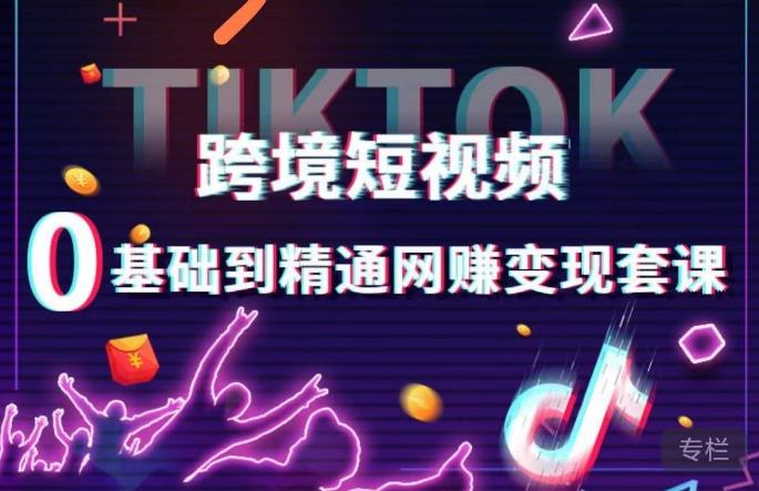 跨境短视频TIKTOK0基础到精通网赚套课,跨境短视频独立站带货技巧_免费分享网络创业,副业,信息差项目的老牌资源整合平台!金铲子项目