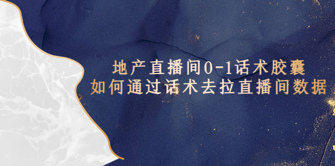 (5540期)地产-直播间0-1话术胶囊,知道怎么通过话术去拉直播间数据_免费分享网络创业,副业,信息差项目的老牌资源整合平台!金铲子项目