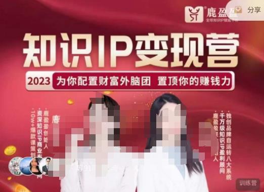 鹿盈盈-知识IP实操营，​普通人可复制的知识产品落地实操课，​带你打通知识IP底层逻辑_免费分享网络创业,副业,信息差项目的老牌资源整合平台！金铲子项目