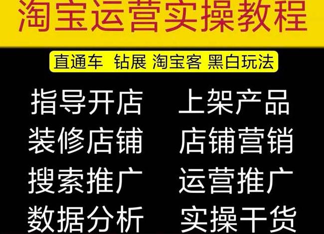 2023淘宝开店教程0基础到高级全套视频网店电商运营培训教学课程_免费分享网络创业,副业,信息差项目的老牌资源整合平台！金铲子项目