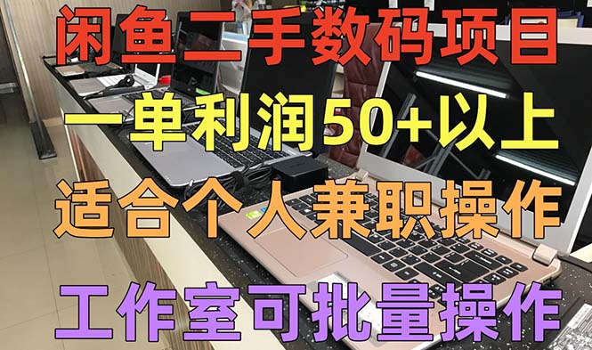 （5275期）闲鱼二手数码项目，个人副业低保一单以上，工作室批量放大操作_免费分享网络创业,副业,信息差项目的老牌资源整合平台！金铲子项目