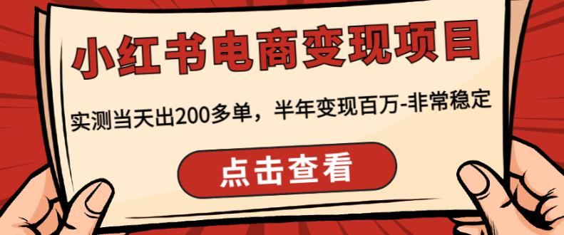 顽石·小红书电商项目,实测出200多单,半年百万,非常稳定_免费分享网络创业,副业,信息差项目的老牌资源整合平台!金铲子项目