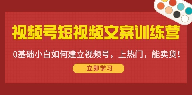(4266期)视频号短视频文案训练营:0基础小白如何建立视频号,上热门,能卖货_免费分享网络创业,副业,信息差项目的老牌资源整合平台!金铲子项目