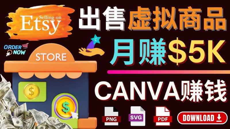 (4243期)通过Etsy出售Canva模板,操作简单,高,美元_免费分享网络创业,副业,信息差项目的老牌资源整合平台!金铲子项目