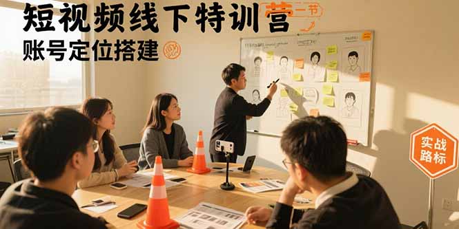 (15707期)短视频线下特训营:账号定位搭建/口播号拍摄剪辑/直播间流量入口/实战_免费分享网络创业,副业,信息差项目的老牌资源整合平台!金铲子项目
