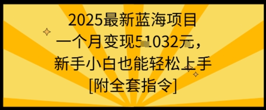2025最新蓝海项目一个月新手小白也能上手【附全套指令】_免费分享网络创业,副业,信息差项目的老牌资源整合平台!金铲子项目