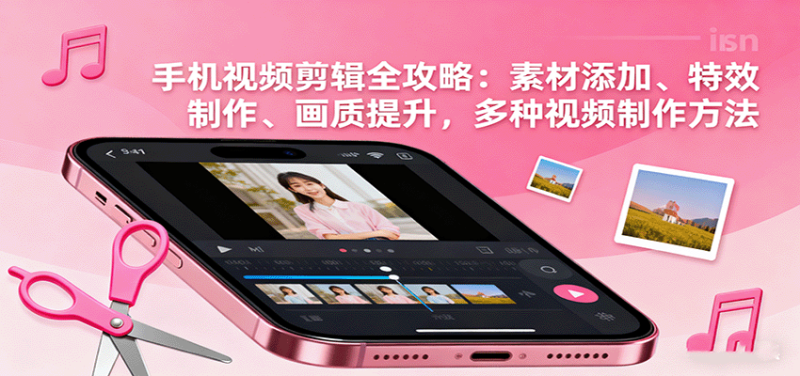 手机视频剪辑全攻略:素材添加、特效制作、画质提升,多种视频制作方法_免费分享网络创业,副业,信息差项目的老牌资源整合平台!金铲子项目