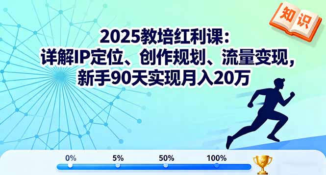 (16178期)2025教培红利课:详解IP定位、创作规划、流量,新手90天实现20万_免费分享网络创业,副业,信息差项目的老牌资源整合平台!金铲子项目