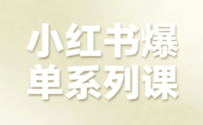 小红书爆单系列课,聚焦小红书电商全链路增长_免费分享网络创业,副业,信息差项目的老牌资源整合平台!金铲子项目