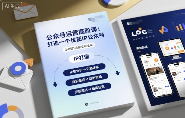 公众号运营高阶课，打造一个优质IP公众号_免费分享网络创业,副业,信息差项目的老牌资源整合平台！金铲子项目