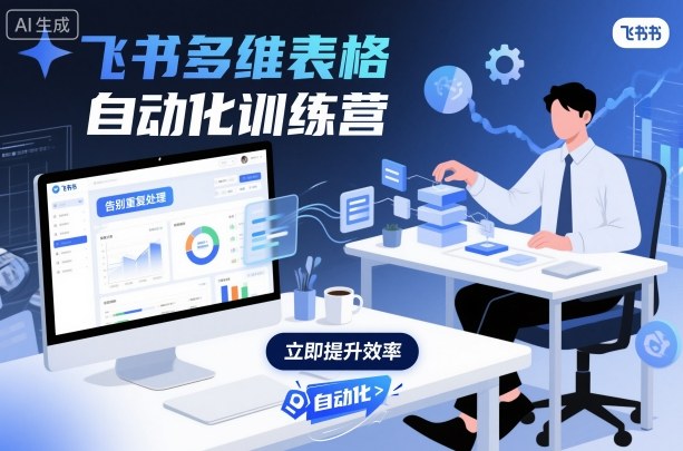 飞书多维表格自动化训练营，手把手教你告别重复处理，用多维表格开启高效办公新模式_免费分享网络创业,副业,信息差项目的老牌资源整合平台！金铲子项目