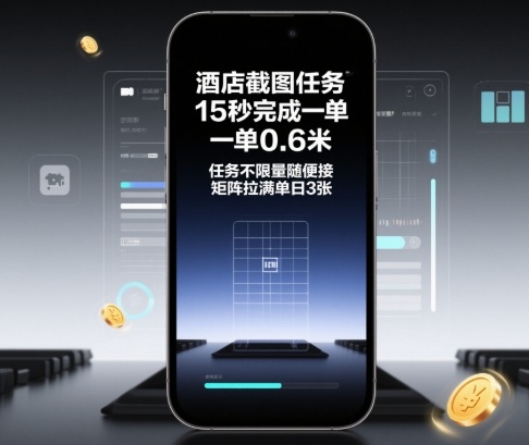 酒店截图任务，15秒完成一单，一单0.6米，任务不限量随便接，矩阵拉满单日3张_免费分享网络创业,副业,信息差项目的老牌资源整合平台！金铲子项目