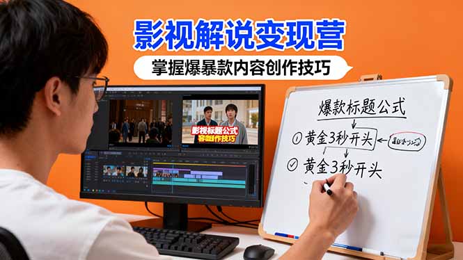 （16348期）影视解说营：通过实战案例爆款内容创作技巧，掌握影视解说盈利密码_免费分享网络创业,副业,信息差项目的老牌资源整合平台！金铲子项目