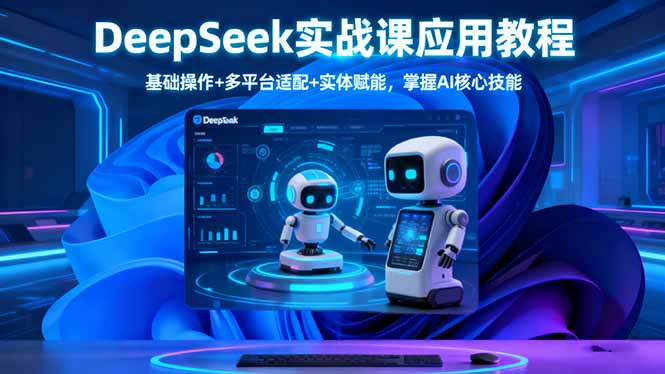 （16391期）DeepSeek实战课应用教程、基础操作多平台适配实体赋能，掌握AI核心技能_免费分享网络创业,副业,信息差项目的老牌资源整合平台！金铲子项目