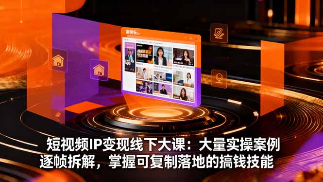 (16410期)短视频IP线下大课:大量实操案例逐帧拆解,掌握可复制落地的搞钱技能_免费分享网络创业,副业,信息差项目的老牌资源整合平台!金铲子项目