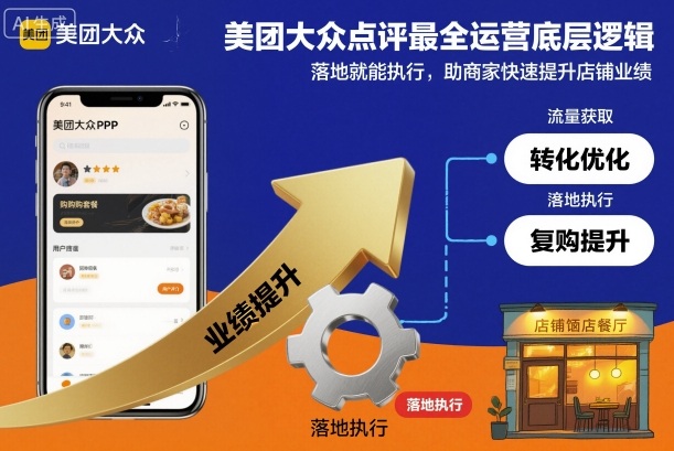 美团大众点评最全运营底层逻辑,落地就能执行,助商家快速提升店铺业绩_免费分享网络创业,副业,信息差项目的老牌资源整合平台!金铲子项目