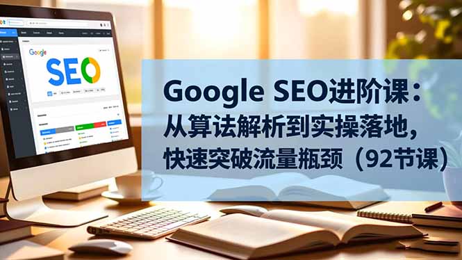 (16576期)GoogleSEO进阶课:从算法解析到实操落地,快速突破流量瓶颈(92节课)_免费分享网络创业,副业,信息差项目的老牌资源整合平台!金铲子项目