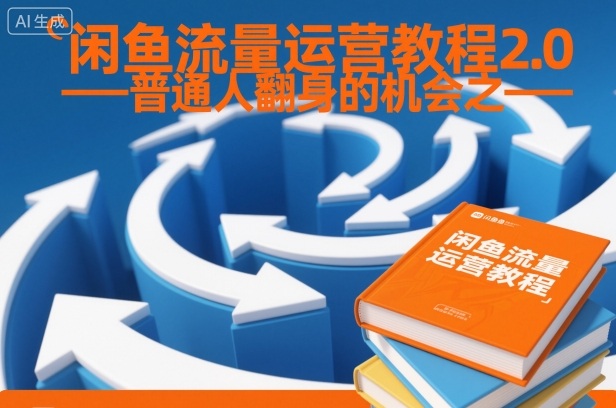 闲鱼流量运营教程2.0普通人翻身的机会之一_免费分享网络创业,副业,信息差项目的老牌资源整合平台！金铲子项目