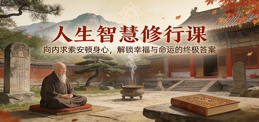 人生智慧修行课：向内求索安顿身心，解锁幸福与命运的终极答案_免费分享网络创业,副业,信息差项目的老牌资源整合平台！金铲子项目