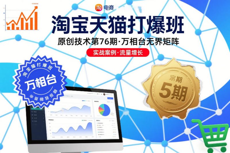 淘宝天猫打爆班原创技术第76期，万相台无界矩阵_免费分享网络创业,副业,信息差项目的老牌资源整合平台！金铲子项目