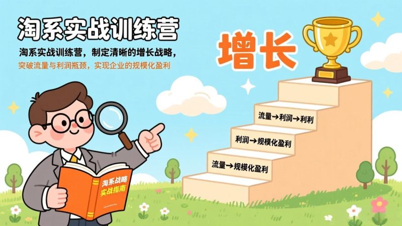 (17278期)淘系实战训练营,制定清晰的增长战略,突破流量与利润瓶颈,实现企业的规模化盈利_免费分享网络创业,副业,信息差项目的老牌资源整合平台!金铲子项目