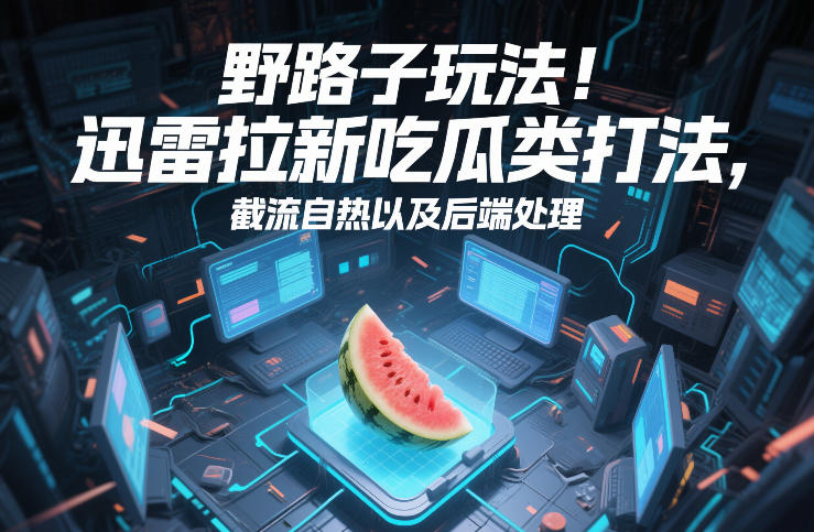 野路子玩法!迅雷拉新吃瓜类打法,截流自热以及后端处理_免费分享网络创业,副业,信息差项目的老牌资源整合平台!金铲子项目