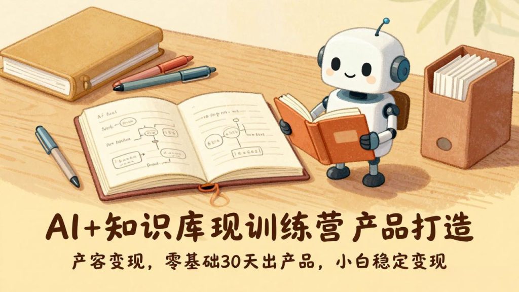 （17323期）AI+知识库变现训练营，产品打造、内容创作、全平台变现，零基础30天出产品，小白稳定变现_免费分享网络创业,副业,信息差项目的老牌资源整合平台！金铲子项目