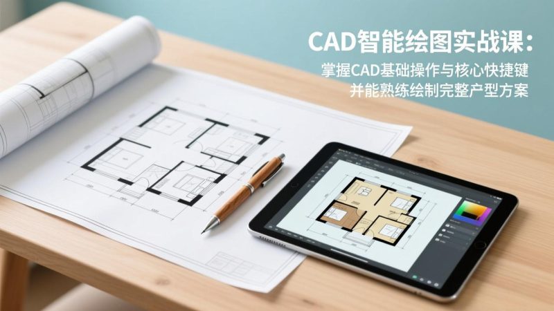 （17348期）CAD智能绘图实战课：掌握CAD基础操作与核心快捷键，并能熟练绘制完整户型方案_免费分享网络创业,副业,信息差项目的老牌资源整合平台！金铲子项目