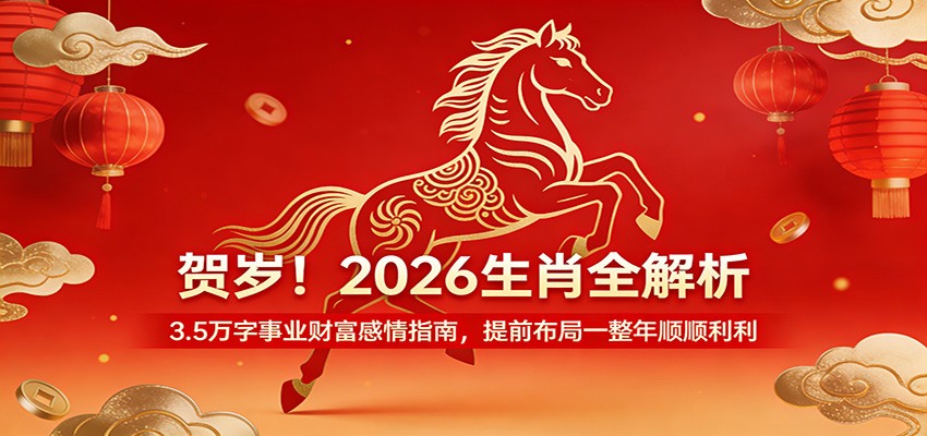 贺岁!2026生肖全解析,3.5万字事业财富感情指南,提前布局一整年顺顺利利_免费分享网络创业,副业,信息差项目的老牌资源整合平台!金铲子项目