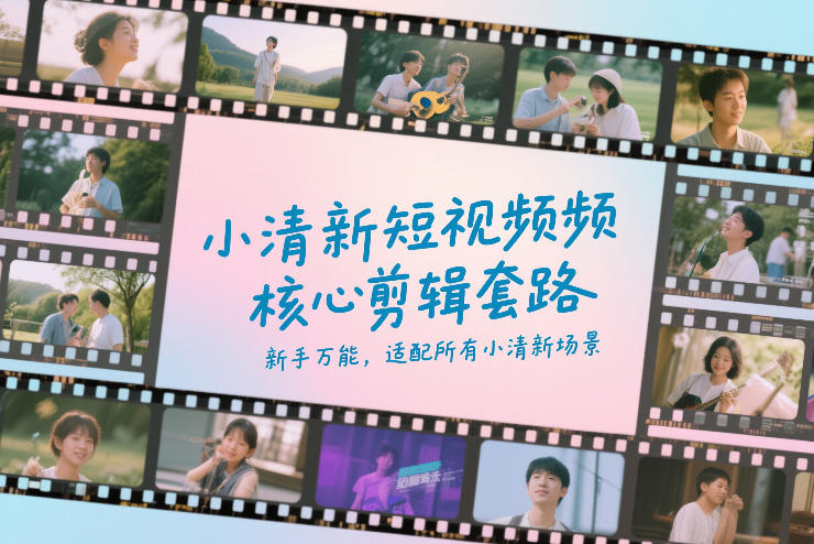 小清新短视频核心剪辑套路,新手万能,适配所有小清新场景_免费分享网络创业,副业,信息差项目的老牌资源整合平台!金铲子项目