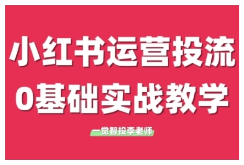 小红书运营投流,小红书广告投放从0到1的实战课,学完即可开始投放(更新26年)_免费分享网络创业,副业,信息差项目的老牌资源整合平台!金铲子项目