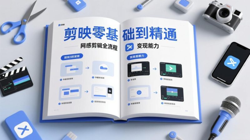 (17473期)剪映零基础也能快速上手,从入门到精通掌握网感剪辑全流程,掌握能直接变现的剪辑能力_免费分享网络创业,副业,信息差项目的老牌资源整合平台!金铲子项目