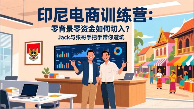 （17533期）印尼电商训练营：零背景零资金如何切入？Jack与张哥手把手带你避坑_免费分享网络创业,副业,信息差项目的老牌资源整合平台！金铲子项目