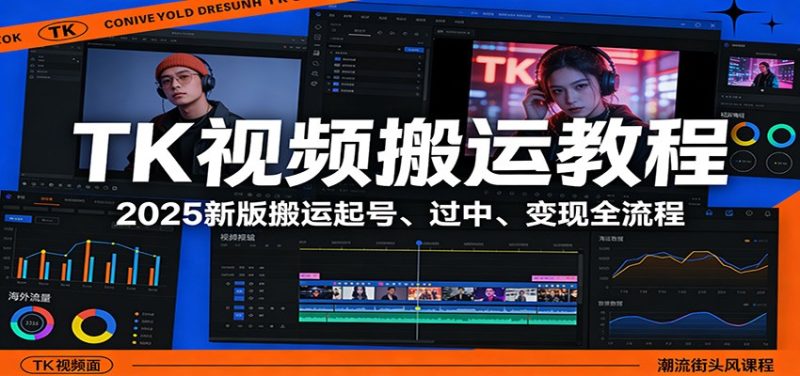 TK视频搬运教程：2025新版搬运起号、过中、全流程_免费分享网络创业,副业,信息差项目的老牌资源整合平台！金铲子项目