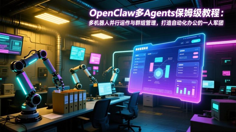 (17563期)OpenClaw多Agents保姆级教程:多机器人并行运作与群组管理,打造自动化办公的一人军团_免费分享网络创业,副业,信息差项目的老牌资源整合平台!金铲子项目