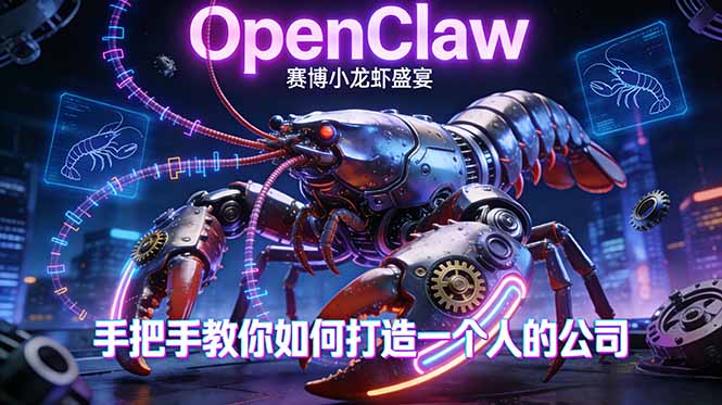 （17684期）OpenClaw，小龙虾-从产品到爆款的成长之路，手把手教你如何打造一个人的公司_免费分享网络创业,副业,信息差项目的老牌资源整合平台！金铲子项目