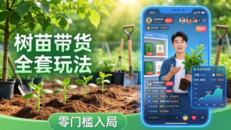 （17729期）视频号AI树苗带货全套玩法：零门槛入局，掌握豆包、千问等AI工具制作树苗视频的全套流程_免费分享网络创业,副业,信息差项目的老牌资源整合平台！金铲子项目