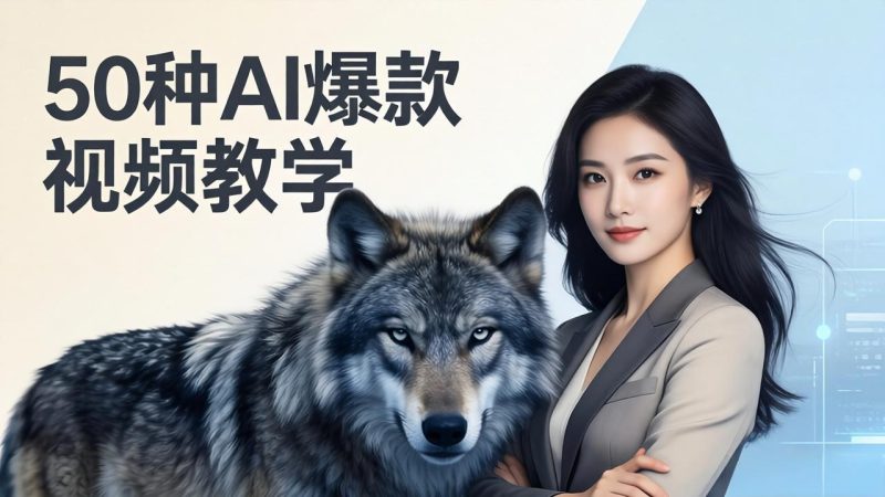 （17815期）50种AI爆款视频教学：影视级古诗词+治愈萌宠+山海经蛟龙，高阶宝典商业落地_免费分享网络创业,副业,信息差项目的老牌资源整合平台！金铲子项目